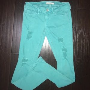NWOT green skinny jean